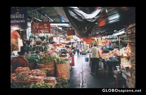 Postcard Bangkok market.