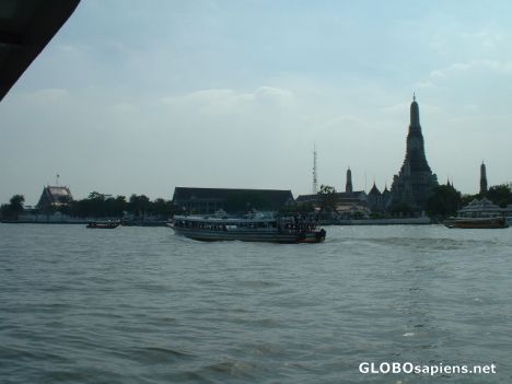 Postcard Wat Arun on Chao Phraya