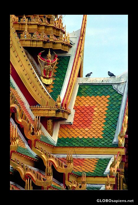 Postcard Grand Palace rooftops