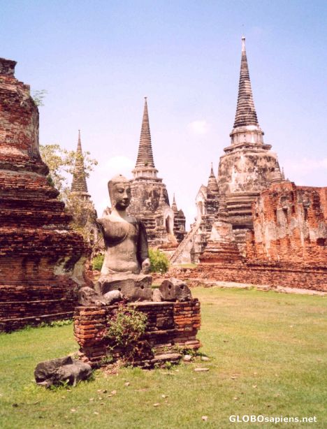 Postcard Ayutthaya's Three Chedis