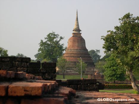 Postcard Ancient Stupa - Sukhothai