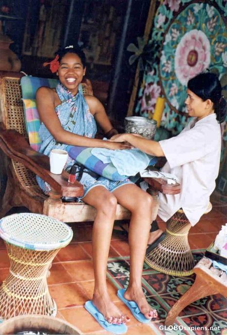 Postcard Me and Thai woman