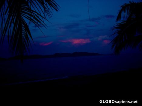 Postcard Sunset reflected over Koh Phangan