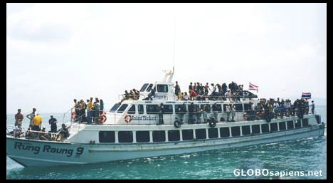 Postcard Ko Samui - Kho PhanGan ferry.