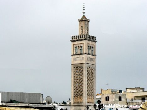 Postcard The minaret