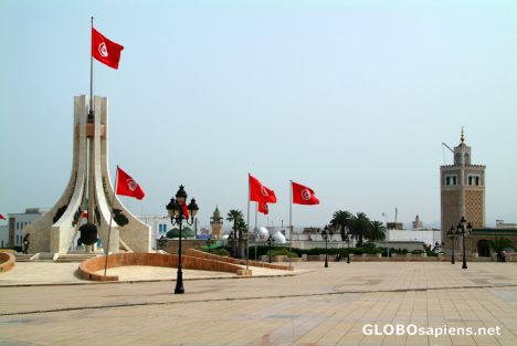 Postcard Tunis (TN) - Place de Kasbah