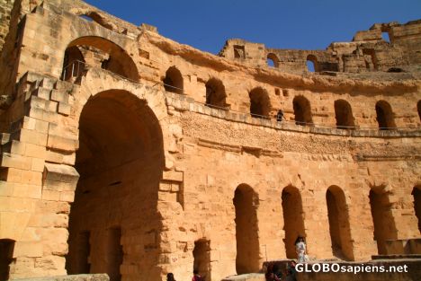 Postcard El Jem (TN) - the amphitheatre - the high arch