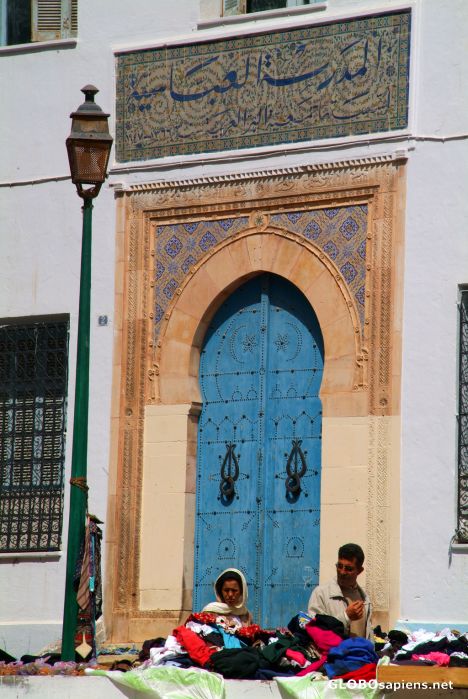 Postcard Sfax (TN) - ties on a lantern