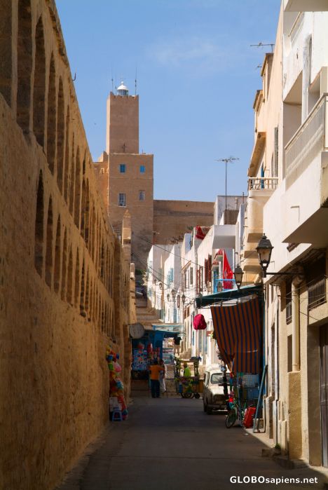 Postcard Sousse (TN) - Kasbah's tower and medina wall