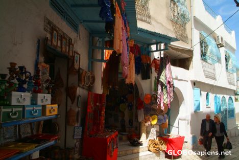 Postcard Sousse (TN) - a shop in the medina