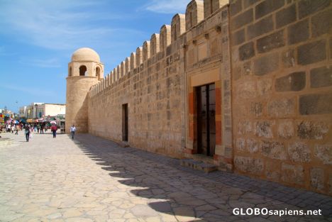 Postcard Sousse (TN) - the walls of the Great Mosque