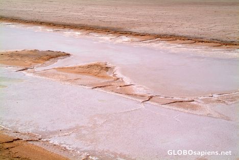 Postcard Chott el Jerid (TN) - salt deposits