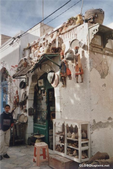 Postcard A shop in Mahdia