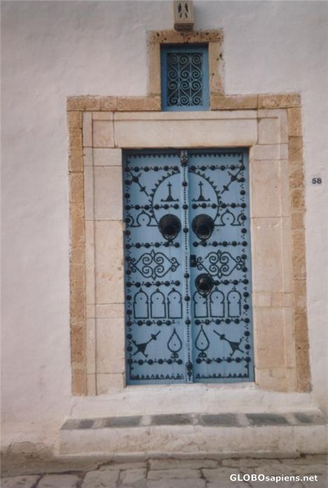 Postcard Door in Sidi Bou Said