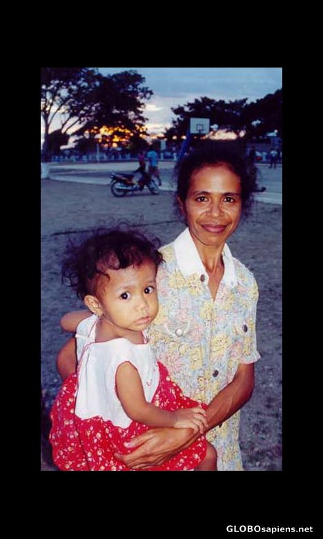 Postcard Mother & child, Dili
