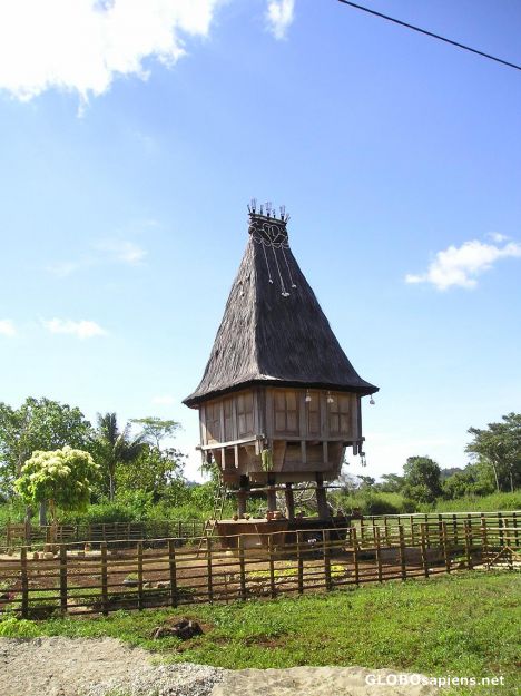 Postcard Traditional Sacred House -Tutuala