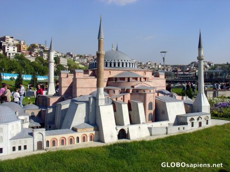 Postcard miniature of Hagia Sophia