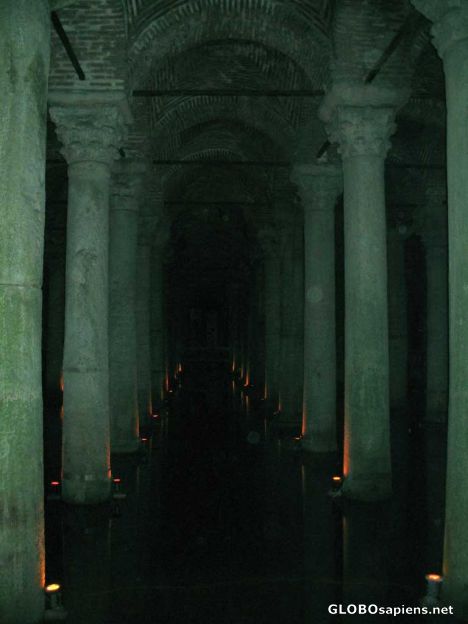 Postcard Basilica Cistern (Sunken Palace) 532 A.D.