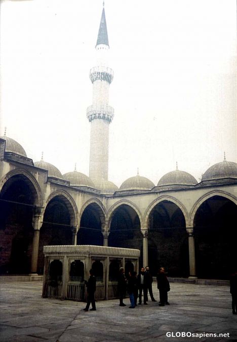 Postcard Mosque Courtyard