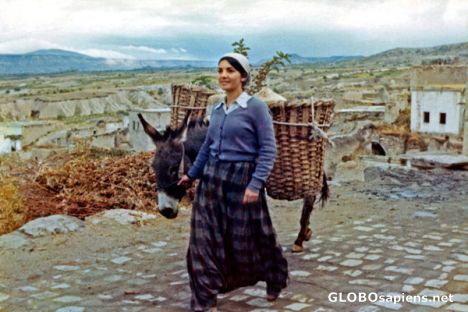 Postcard Cappadocia Village Girl