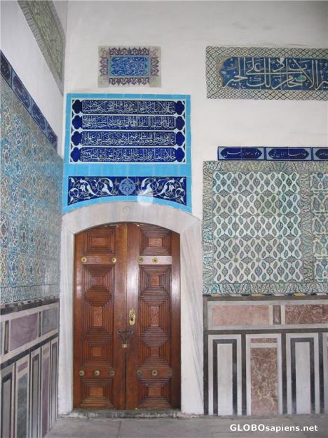 Postcard Tiles in Topkapi Palace