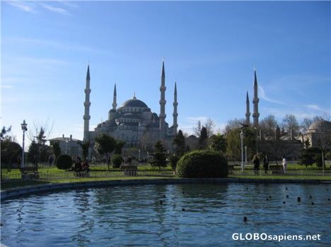 Postcard The Blue Mosque-Sultan Ahmet Mosque