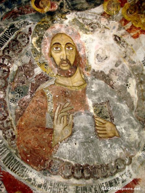 Postcard frescoe of Jesus