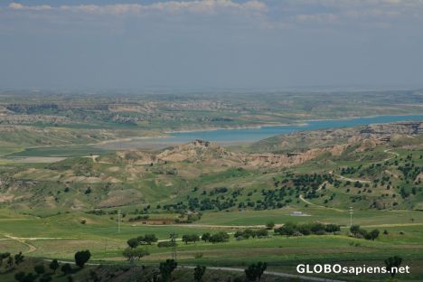 Postcard The reservoir Lake Atatürk Dam