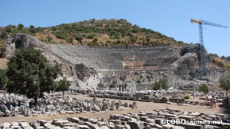 Postcard ancient Ephesus Theatre