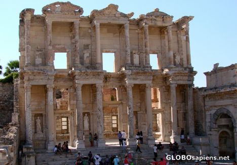 Postcard Gate of Celsus Library
