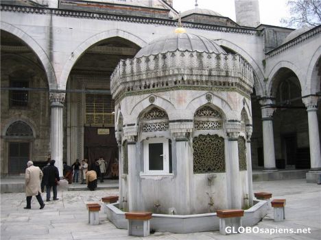 Postcard Mosque Courtyard