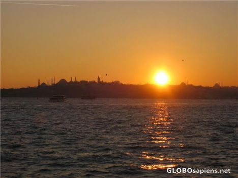 Postcard Sunset in Istanbul