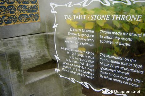 Postcard Stone throne