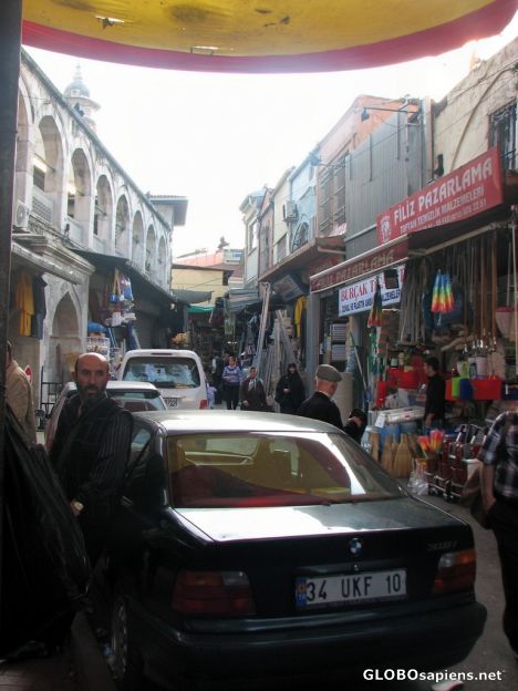 Postcard Eminonu Street Scene