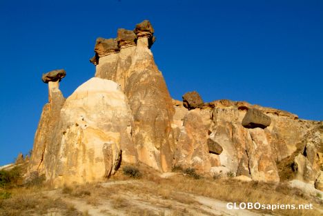 Postcard Çavuşin (TR) - the mushroom rocks
