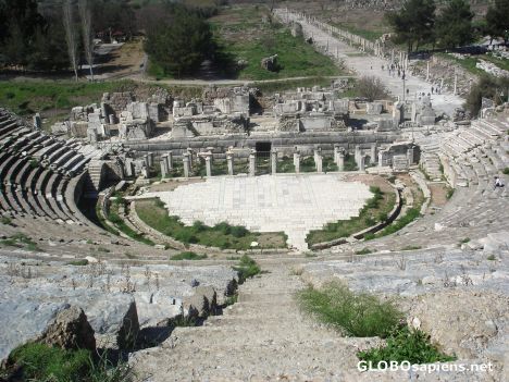 Postcard Ephesus Amphitheater