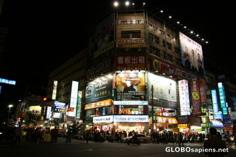 Postcard Night scene of Taichung