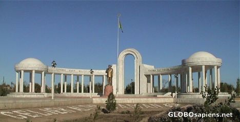 Postcard Turkmenbashi - the Father of Turkmen people