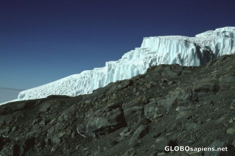 Postcard First view of Rebmann Glacier below Stella Point