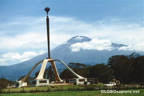 Postcard Mt Meru from Arusha