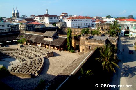 Postcard Zanzibar, Stone Town - fort's amphitheatre