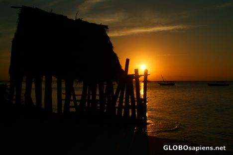 Postcard Zanzibar, Nungw - sunset