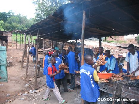 Postcard Food Vendors at Mabira Forest