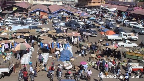 Postcard Kampala market