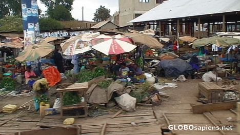 Postcard Kampala market