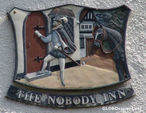 Postcard The Nobody Inn Sign