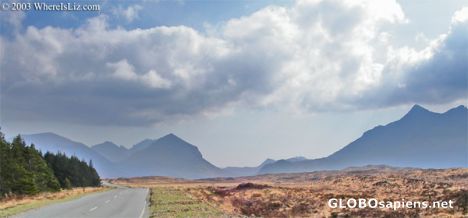 Postcard Black Cuillin Mountain, Isle of Skye
