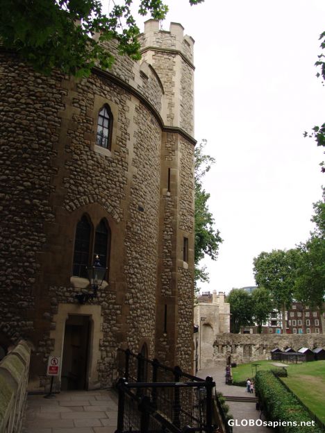 Postcard Tower of London - Exterior turret