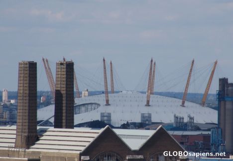 Postcard Millenium Dome from Greenwich