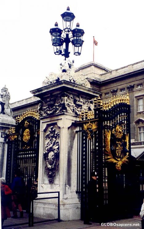 Postcard Palace Gate Pillar